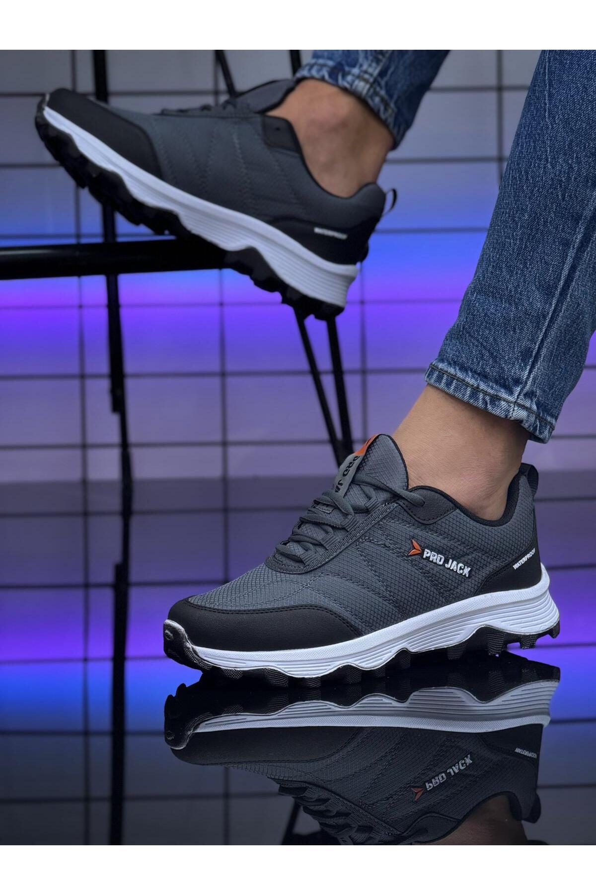 Unisex Beyaz Füme Paraşut Model Günlük Spor Ayakkabı LND4120 - Görsel 1