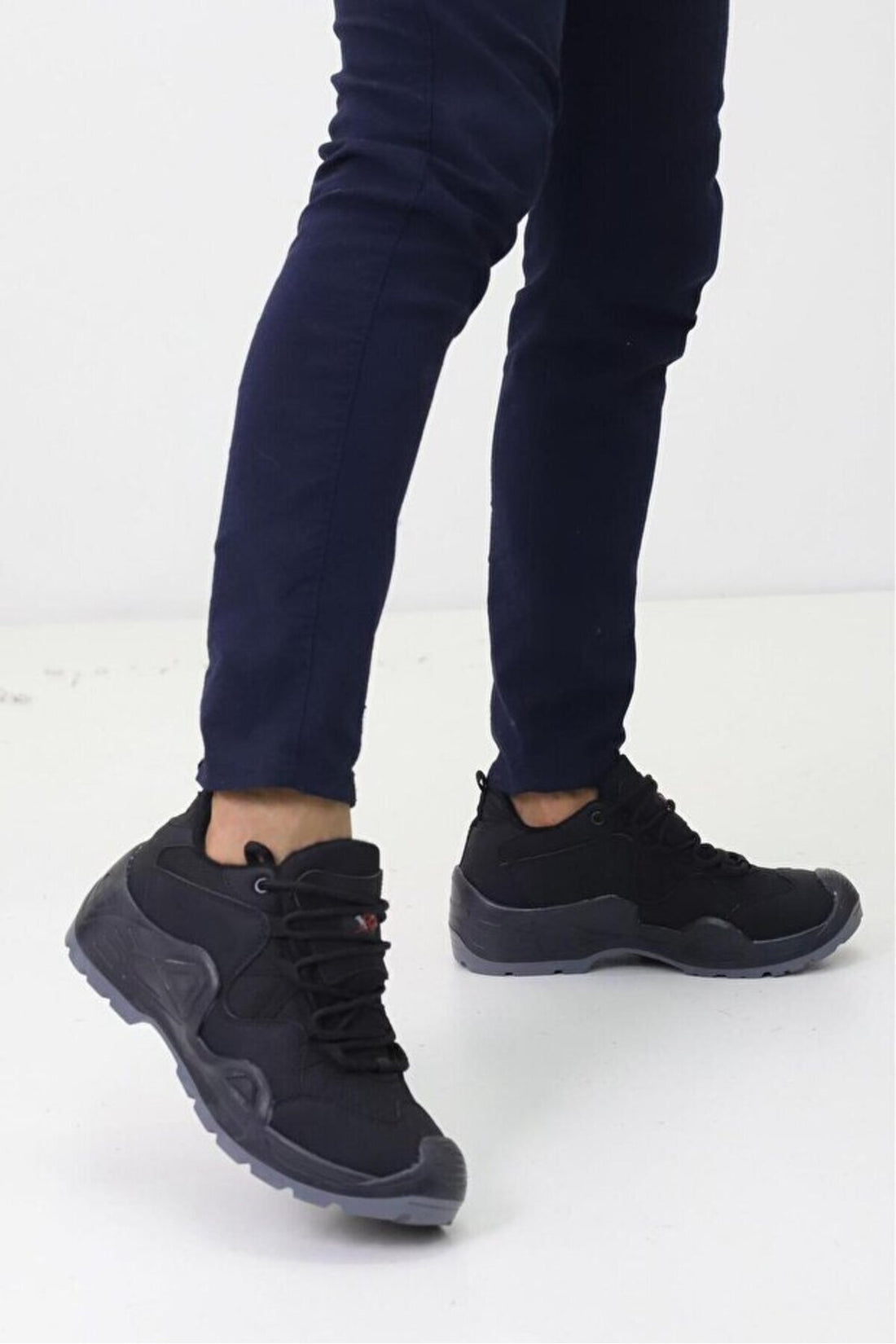 Unisex Siyah Kısa Trekking 4 Mevsim Günlük Bot Bootie NLD1138