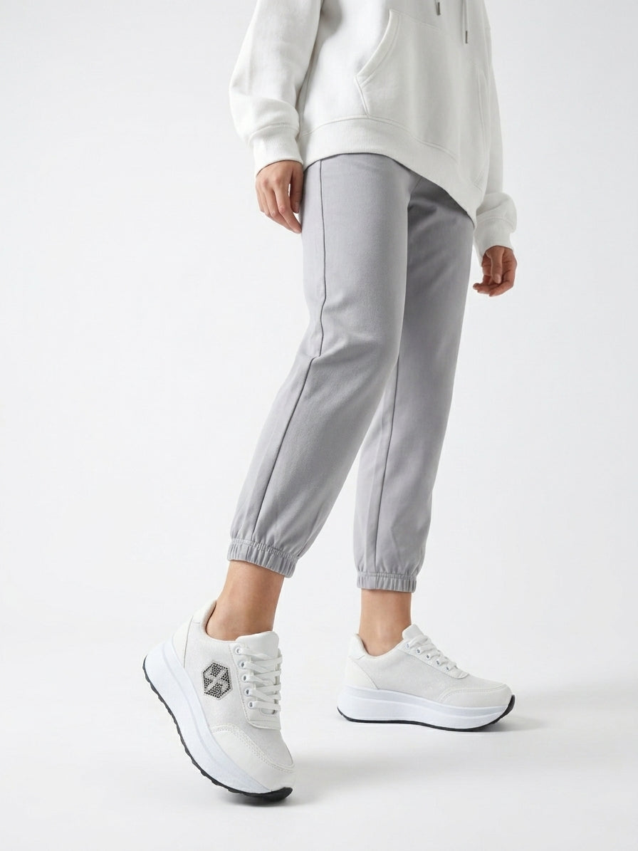 Soft Step Kadın Yumuşak tabanlı Beyaz Spor Ayakkabı NK4180