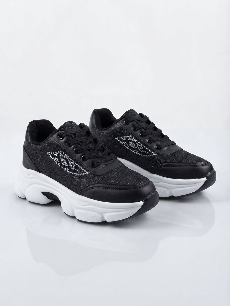 Luce Siyah Beyaz Sneaker LND4182